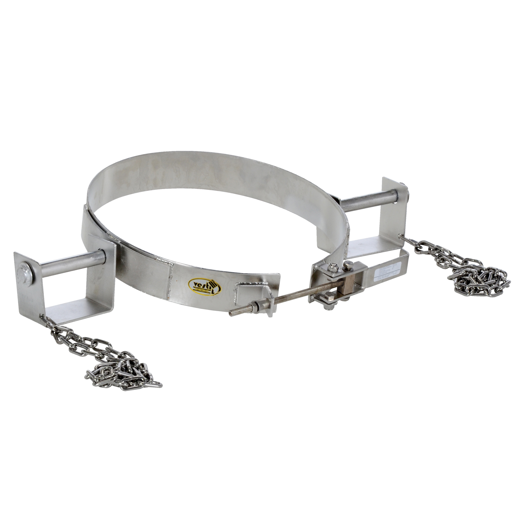 Vestil Tilting Drum Ring - 30 Gallon, Stainless Steel, 1200-Lb. Capacity, Model# TDR-30-SS